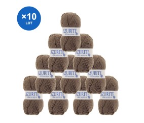 Lot de 10 pelotes Azurite 31882 Terre - Distrifil