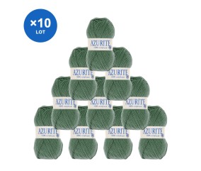 Lot de 10 pelotes Azurite 1515 Vert - Distrifil