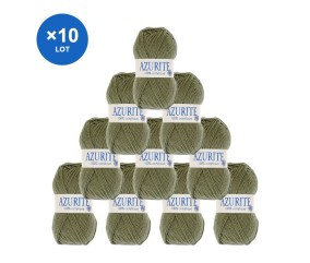 Lot de 10 pelotes Azurite 1531 Vert - Distrifil