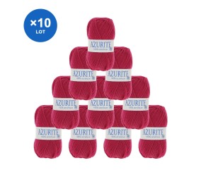 Lot de 10 pelotes Azurite Distrifil - 500 g de laine acrylique certifiée Oeko-Tex