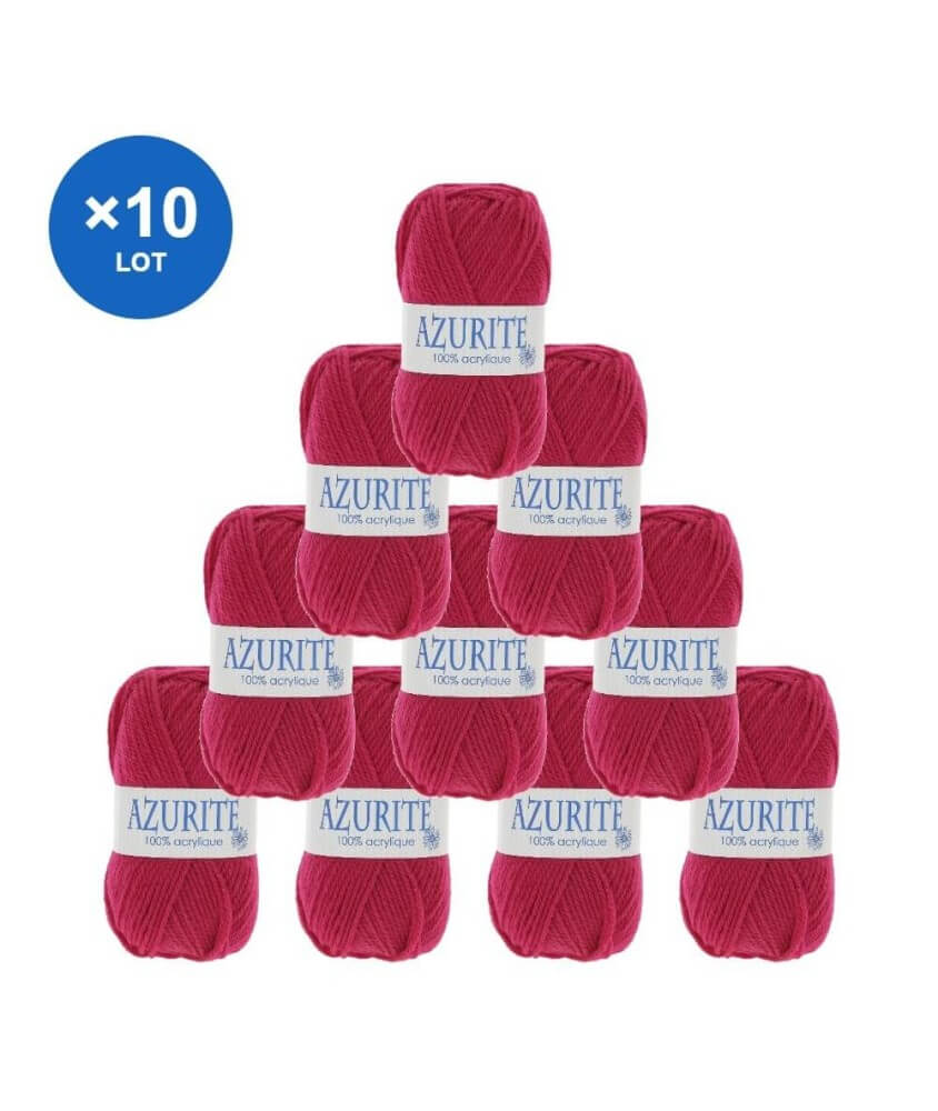Lot de 10 pelotes de laine Azurite Distrifil Oeko-Tex