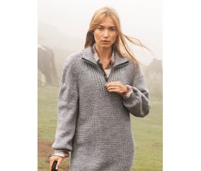 E-MODELE FEMME - ROBE MANCHES LONGUES COL ZIPPÉ BERTHELINE - BERGÈRE DE FRANCE