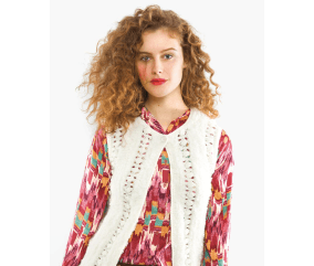 E-MODELE FEMME - GILET FOURRURE SANS MANCHES FLORINE - BERGÈRE DE FRANCE
