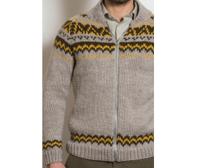 E-MODELE FEMME - GILET JACQUARD ZIPPÉ - BERGÈRE DE FRANCE