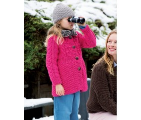 E-MODELE FEMME - MANTEAU À TORSADES COL FOURRURE - BERGÈRE DE FRANCE