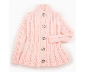 E-MODELE FEMME - VESTE À BASQUES ET TORSADES - BERGÈRE DE FRANCE