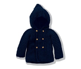 E-MODELE FEMME - VESTE À CAPUCHE - BERGÈRE DE FRANCE