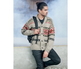 E-MODELE FEMME - VESTE JACQUARD - BERGÈRE DE FRANCE