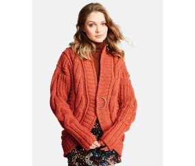 E-MODELE FEMME - GROSSE VESTE ARRONDIE À TORSADES - BERGÈRE DE FRANCE