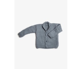 E-MODELE FEMME - GILET COL CHÂLE - BERGÈRE DE FRANCE
