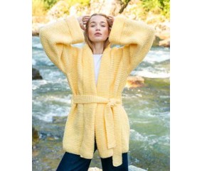 E-MODELE FEMME - VESTE COL CHÂLE POINT MOUSSE AGATHE - BERGÈRE DE FRANCE