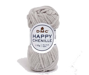 Fil spécial Amigurumi HAPPY CHENILLE 15 gr - Dmc - 11 Gris