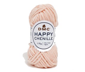 Fil spécial Amigurumi HAPPY CHENILLE 15 gr - Dmc - 15 Rose
