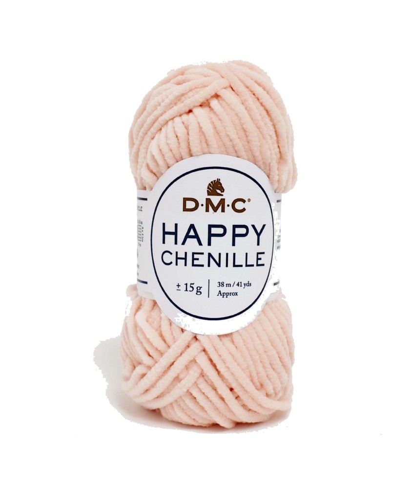 Fil spécial Amigurumi HAPPY CHENILLE 15 gr - Dmc - 15 Rose