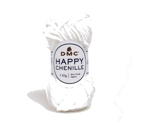 Fil spécial Amigurumi HAPPY CHENILLE 15 gr - Dmc - 20 Blanc