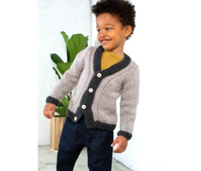 E-MODELE FEMME - GILET À TORSADES COL V - BERGÈRE DE FRANCE