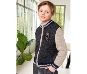 E-MODELE ENFANT - BLOUSON GARÇON TEDDY ZIPPÉ ALBERT - BERGÈRE DE FRANCE