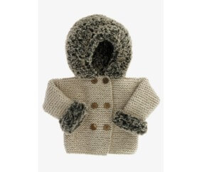 E-MODELE FEMME - MANTEAU À CAPUCHE - BERGÈRE DE FRANCE