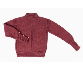 E-MODELE FEMME - PULL COL MONTANT MANCHES FANTAISIE DÉBORAH - BERGÈRE DE FRANCE