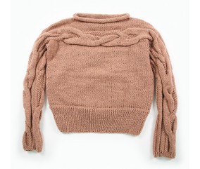 E-MODELE FEMME - PULL À TORSADES COL ROULOTTÉ - BERGÈRE DE FRANCE