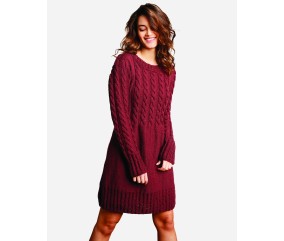 E-MODELE FEMME - ROBE À PLASTRON COL LARGE - BERGÈRE DE FRANCE