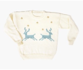 E-MODELE MIXTE - PULL MOTIFS CERFS DAFNÉ - BERGÈRE DE FRANCE