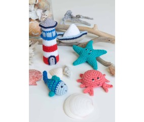 E-CATALOGUE - SET AMIGURUMI MARITIME (5 MODÈLES) AU CROCHET - GRÜNDL