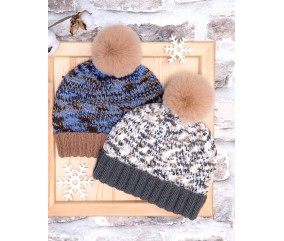 E-MODELE - BONNET À POMPON LISA PREMIUM COLOR - GRÜNDL