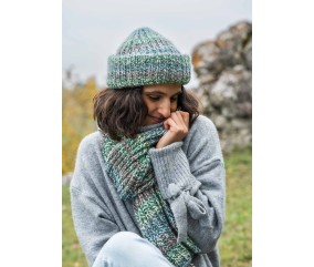 E-MODELE - BONNET EN CÔTES ALPACA TWIST - GRÜNDL