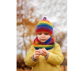 E-MODELE - BONNET ET SNOOD ENFANT KID & KNIT - GRÜNDL