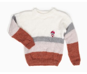 E-MODELE ENFANT - PULL RAYÉ COL ROND - BERGÈRE DE FRANCE