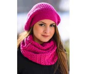 E-MODELE - BONNET ET SNOOD AU CROCHET HAPPY - GRÜNDL