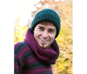 E-MODELE - BONNET ET SNOOD HOMME CLASSICO - GRÜNDL
