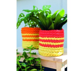 E-MODELE - CORBEILLE À FLEURS AU CROCHET HAPPY TUBE - GRÜNDL