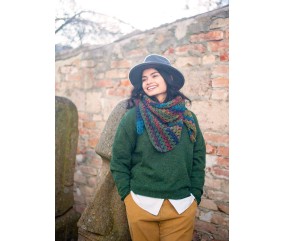 E-MODELE - CHÂLE TRIANGULAIRE AU CROCHET COLOURFUL - GRÜNDL