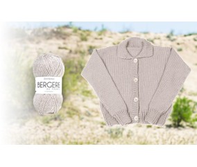 Gilet jersey col polo Blandine - BERGÈRE DE FRANCE