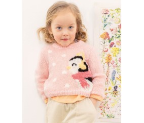 Pull jacquard oiseau Lucie - BERGÈRE DE FRANCE