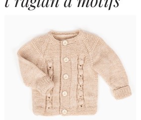 Gilet raglan à nopes - BERGÈRE DE FRANCE