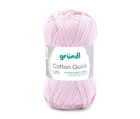 Fil à tricoter COTTON QUICK UNI - Gründl - PPSC - certifié Oeko-Tex - 106 Rose