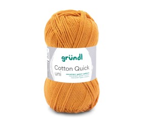 Fil à tricoter COTTON QUICK UNI - Gründl - PPSC - certifié Oeko-Tex - 124 Orange