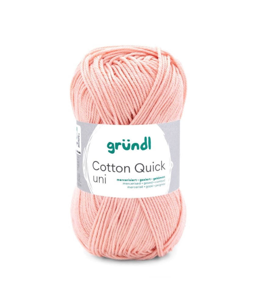 Fil à tricoter COTTON QUICK UNI - Gründl - PPSC - certifié Oeko-Tex - 134 Orange