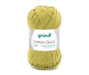 Fil à tricoter COTTON QUICK UNI - Gründl - PPSC - certifié Oeko-Tex - 140 Vert