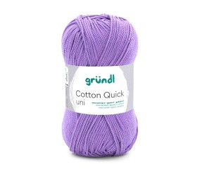 Fil à tricoter COTTON QUICK UNI - Gründl - PPSC - certifié Oeko-Tex - 142 Violet
