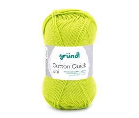 Fil à tricoter COTTON QUICK UNI - Gründl - PPSC - certifié Oeko-Tex - 144 Vert
