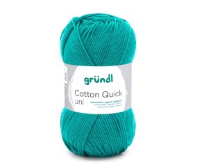 Fil à tricoter COTTON QUICK UNI - Gründl - PPSC - certifié Oeko-Tex - 90 Vert
