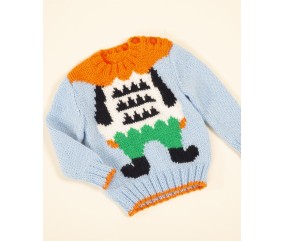 Pull jacquard lutin Benoît - BERGÈRE DE FRANCE