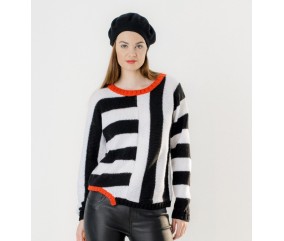 Pull à motifs asymétriques - BERGÈRE DE FRANCE