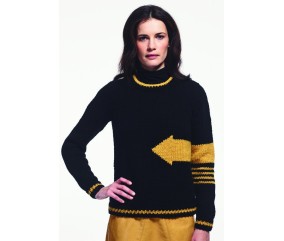 Pull jacquard graphique col rond - BERGÈRE DE FRANCE