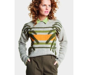 Pull jacquard col rond - BERGÈRE DE FRANCE