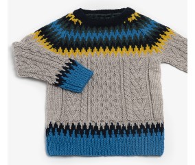 Pull jacquard et torsades - BERGÈRE DE FRANCE